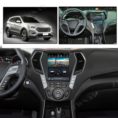 Radioodtwarzacz samochodowy styl Tesla dla odtwarzacza multimedialnego Hyundai Santa Fe Ix45 2013-2018