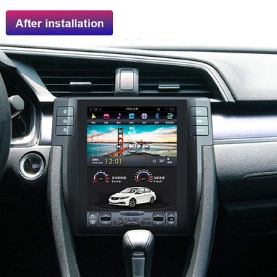 Pionowy ekran 128G Jednostka główna Bluetooth Single Din dla Honda Civic