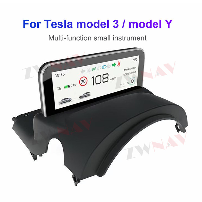 4,6-calowy cyfrowy zestaw wskaźników Tesla Model 3 Model Y AMD/Intel Car LCD Dashboard