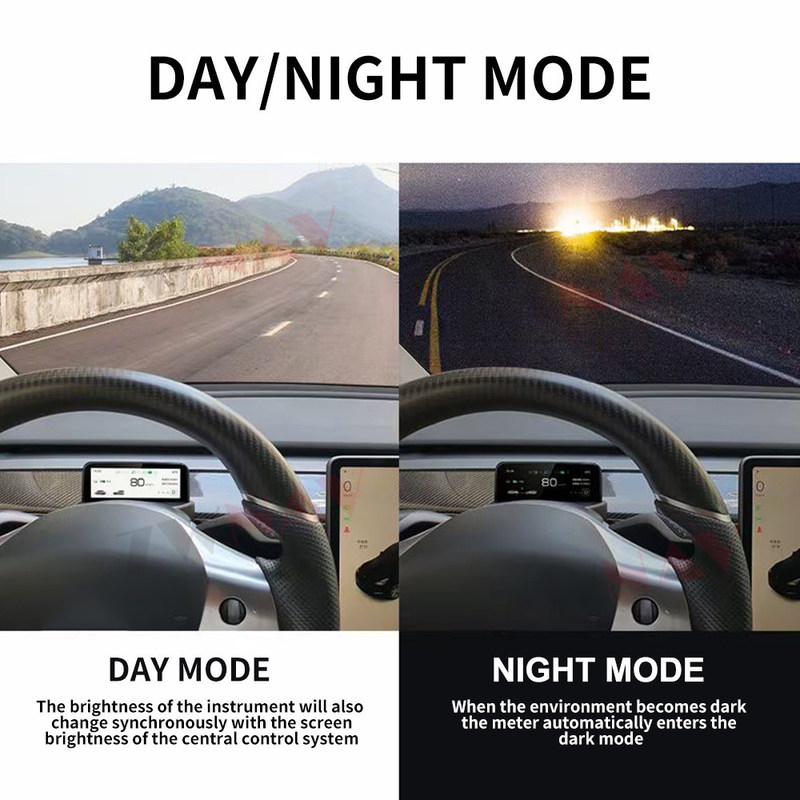 4,6-calowy cyfrowy zestaw wskaźników Tesla Model 3 Model Y AMD/Intel Car LCD Dashboard