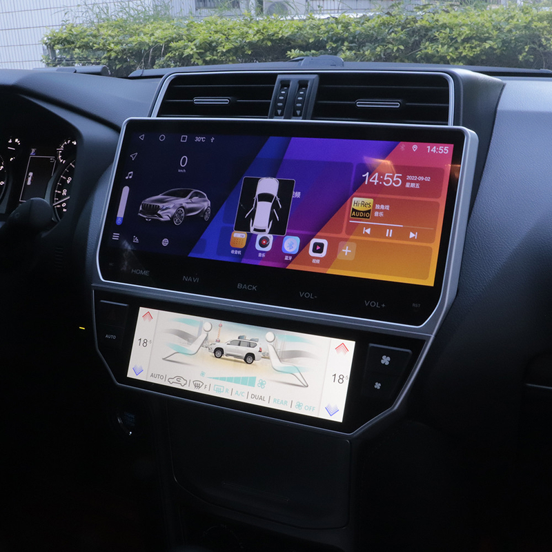 Cyfrowy klimatyzator samochodowy LED AC Panel dotykowy z ekranem dla Toyota Prado 2018-2023