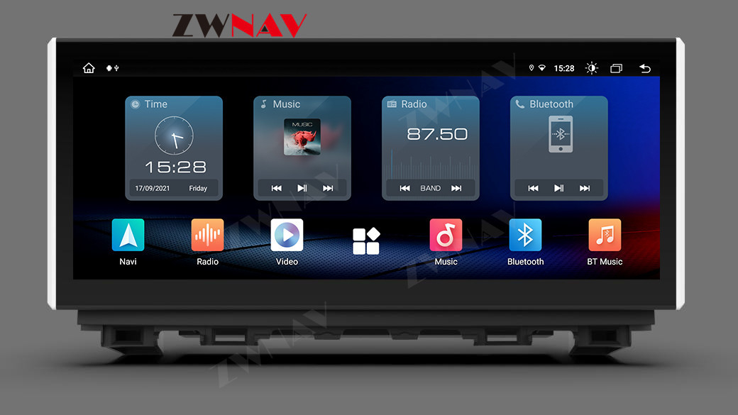 Ekran dotykowy 12,3-calowe radio samochodowe z Androidem i Carplay dla Mazdy Atez 2013-2016