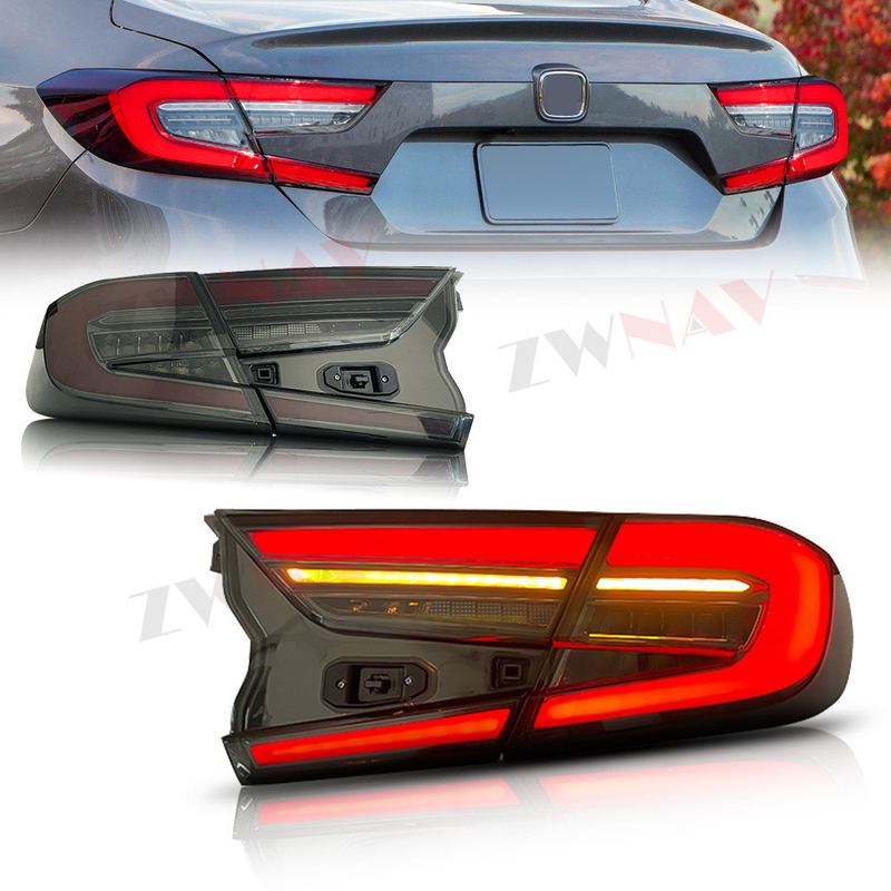 Tylne światło samochodu 2022 model dla Honda 11. generacji Civic LED modyfikacja zespołu podwójnych soczewek