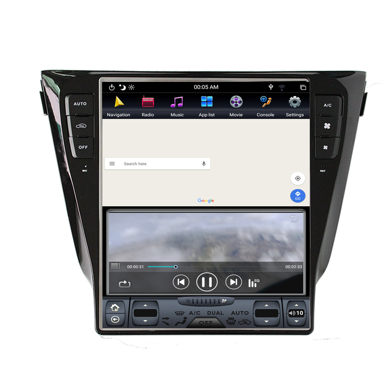 2013 2019 Qashqai Nissan Sat Nav Android 9.0 PX6 50W pionowy ekran Tesli