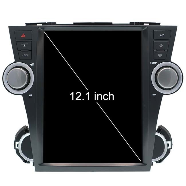 2013 Toyota Highlander Android Jednostka główna PX6 12,1 calowy system nawigacji