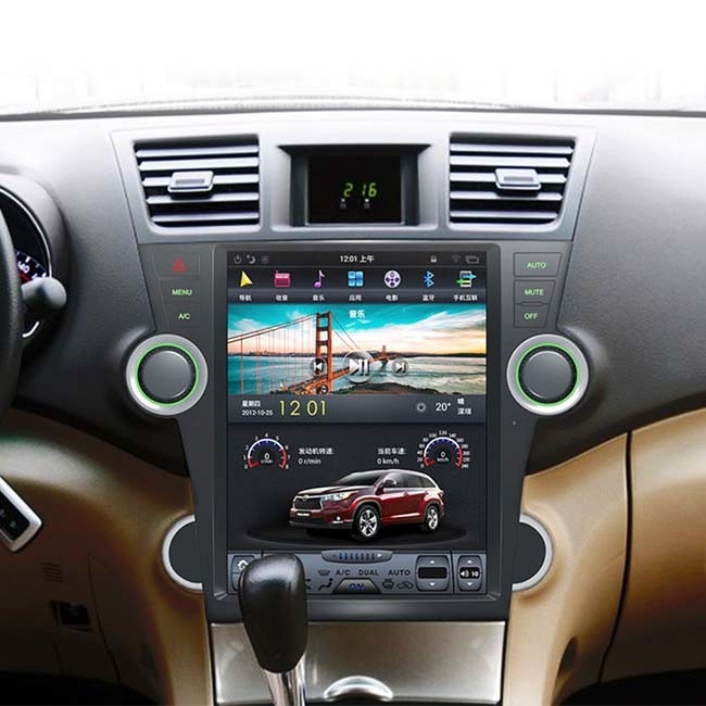 2013 Toyota Highlander Android Jednostka główna PX6 12,1 calowy system nawigacji