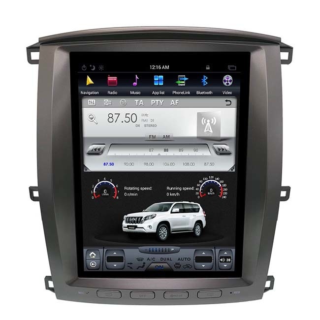 12,1-calowy radioodtwarzacz PX6 w stylu Tesli Land Cruiser 64 GB Samochodowy odtwarzacz GPS