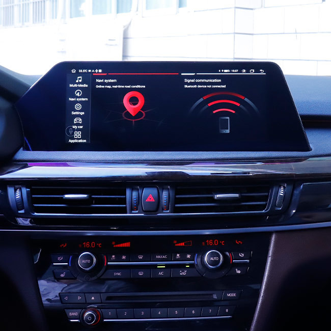 2009 2016 X5 BMW Sat Nav Android 10 Jednostka główna Single Din 12,3 cala