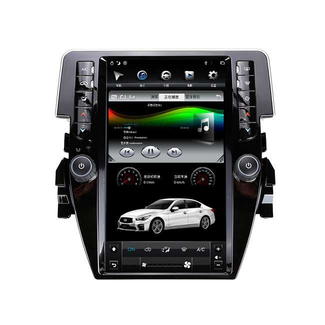 11,8-calowy radioodtwarzacz Honda Civic 64G System nawigacji GPS do samochodu