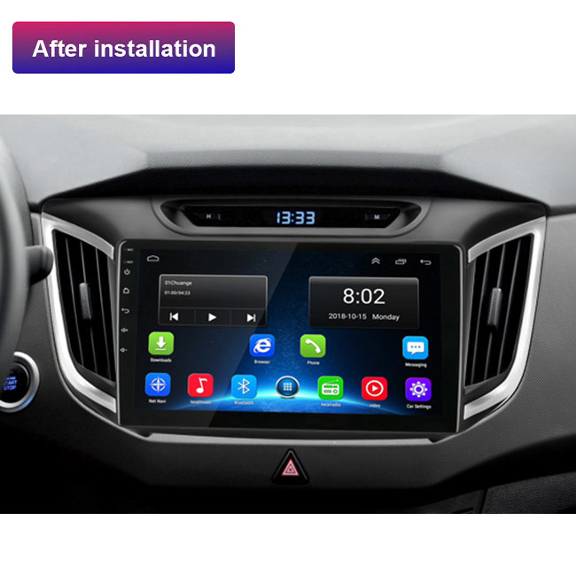 BT5.0 IX25 jednostka główna Hyundai pojedynczy din system nawigacji samochodowej Android 9