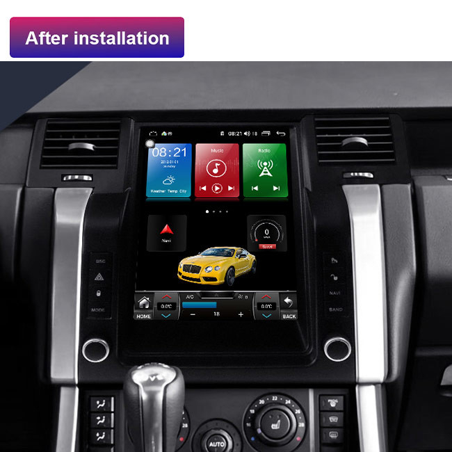 12,1-calowy samochodowy stereofoniczny odtwarzacz DVD Range Rover Ekran w stylu Tesli Android 10