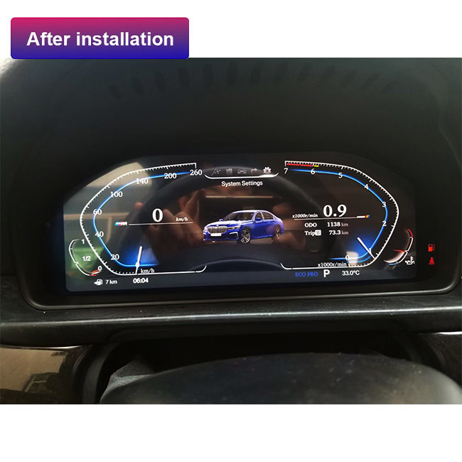 Linux Cyfrowy wyświetlacz deski rozdzielczej BMW do samochodowego zestawu wskaźników LCD BMW