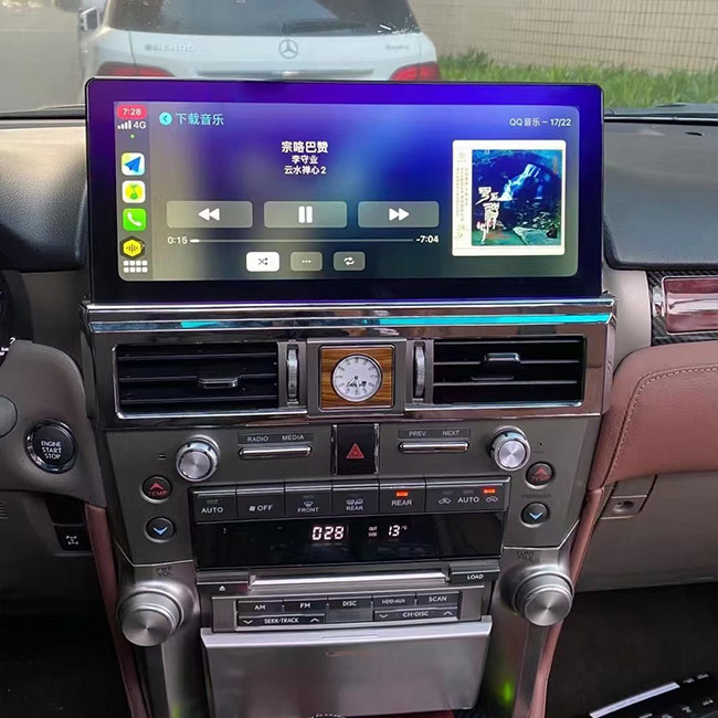 Android 10 Nawigacja samochodowa Multimedia 12,3 cala 4G LTE SIM dla Lexus GX460 GX400 2010-2019