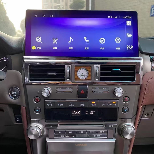 Android 10 Nawigacja samochodowa Multimedia 12,3 cala 4G LTE SIM dla Lexus GX460 GX400 2010-2019