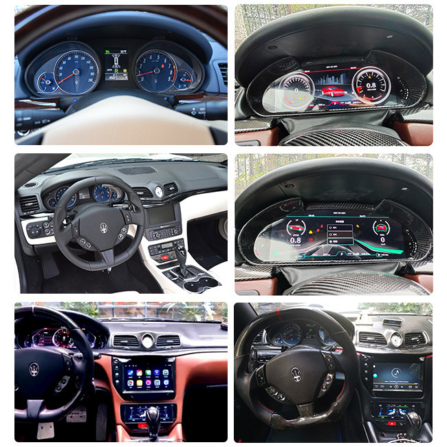 Samochodowy odtwarzacz multimedialny z Androidem o przekątnej 12,3 cala dla Maserati GT / GC GranTurismo 2007-2017