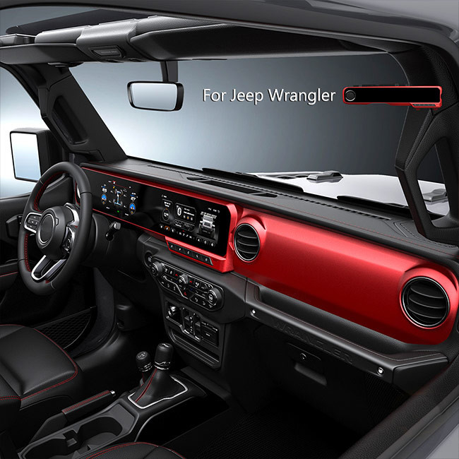 Cyfrowy Cluster Samochodowy odtwarzacz multimedialny Podwójny ekran dla Jeep Wrangler JL 2018-2021
